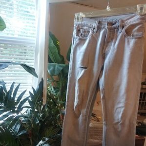 501 High waisted light wash levis